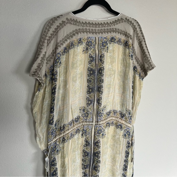 Free People New Romantics Gardenia Fog Maxi Dress Stone Bohemian Casual Women’s - Picture 13 of 15